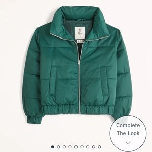 Abercrombie Ultra Mini Puffer in Green